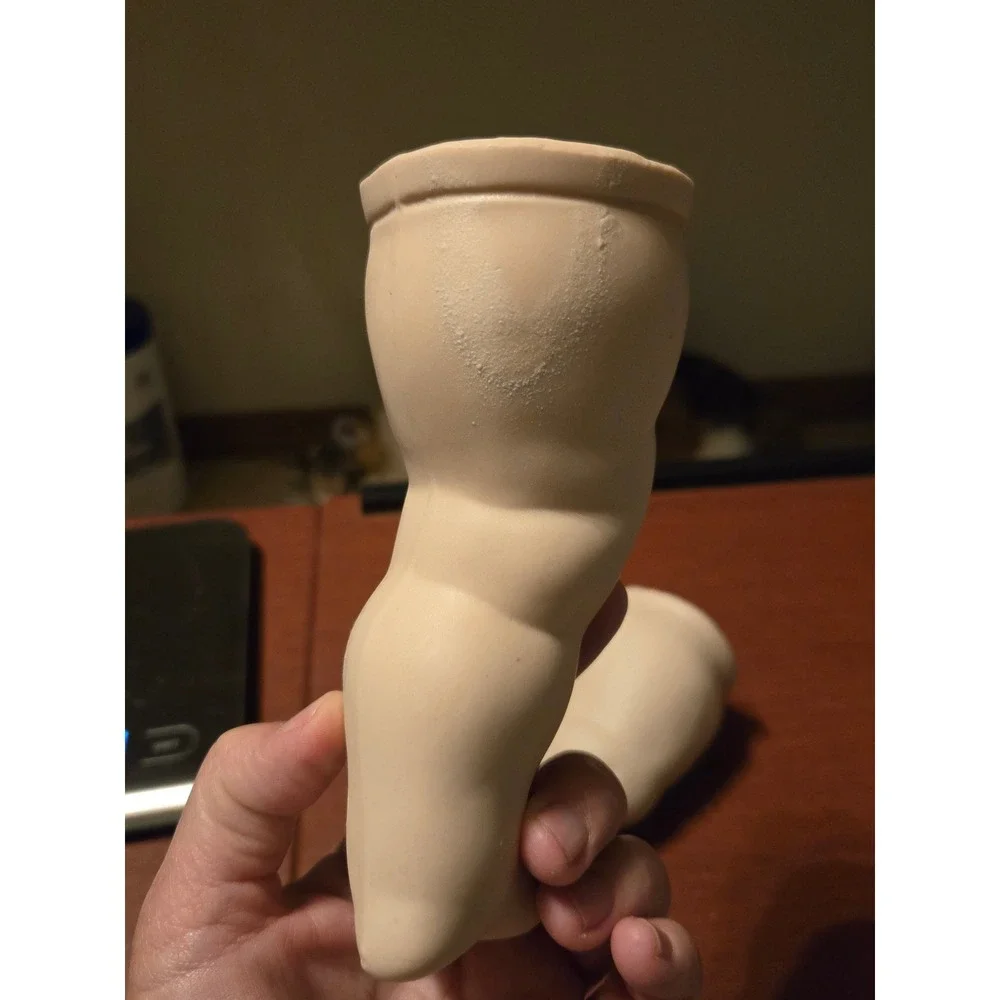 Vintage Bisque Porcelain Doll Legs Replacement Parts Chubby Baby Doll 1 Pair‎